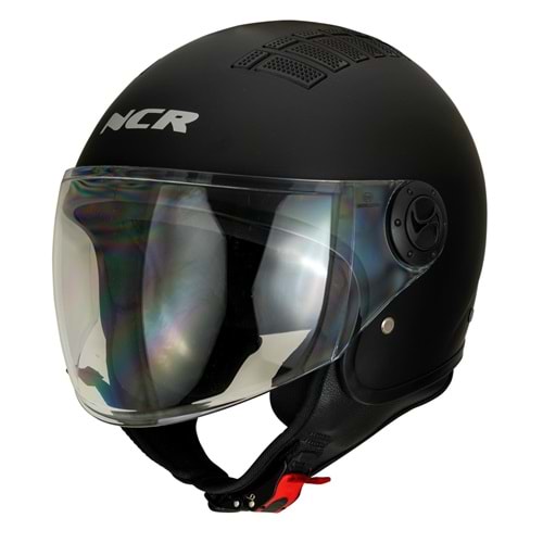 Kask Çenesiz 230 Ece Belgeli- Parlak Siyah
