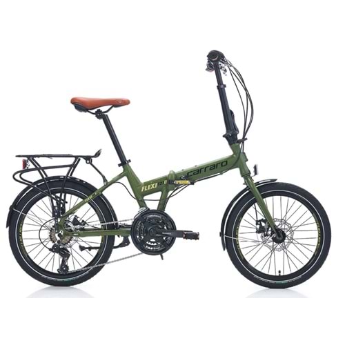 Carraro Flexı 121D 20 Jant 21V Md Mat Haki Yeşil Siyah Katlanır Bisiklet