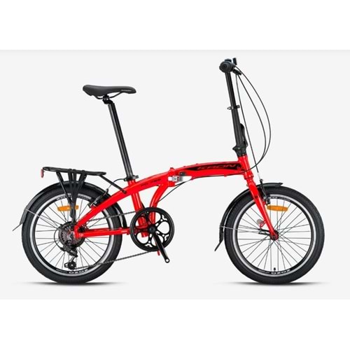 Kron Fd 750 20J Mtb 7V V.B Kırmızı Lacivert Katlanır Bisiklet
