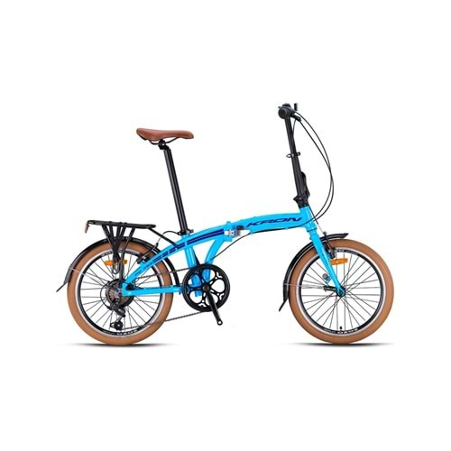 Kron Fd 750 20J Mtb 7V V.B Bebek Mavisi Lacivert Katlanır Bisiklet
