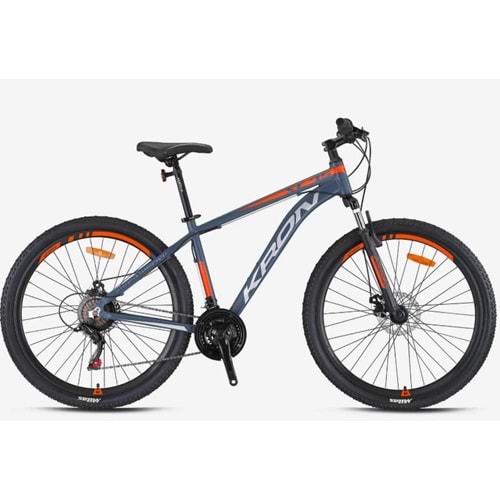 Kron Xc 75 27,5 Jant Mtb K:19 21V M.D Mat Gri Neon Turuncu Gri Dağ Bisikleti