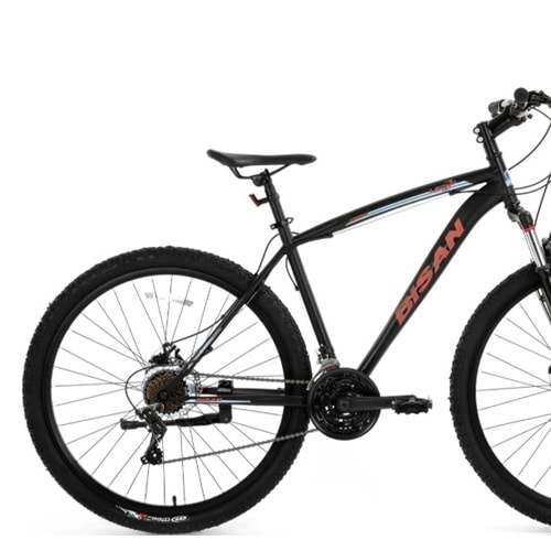 Bisan Leon 26 Jant K:18 21V V Mat Siyah Kırmızı Dağ Bisikleti