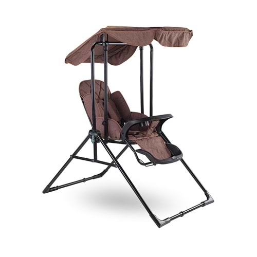 Bh-Lüks Yatarlı Salıncak(Kahve Kırçıllı)