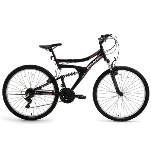 Bisan Ranger 24 Jant K:36 V Mat Siyah Kırmızı Dağ Bisikleti