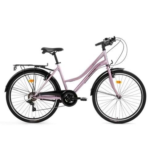 Bisan Smıle 26 Jant K:44 7V V Pudra Pembe Siyah Şehir Bisikleti