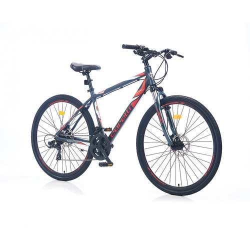 Corelli Trivor 700C 2.1 28 Jant K:20 Hd Koyu Gri Kırmızı Şehir Bisikleti